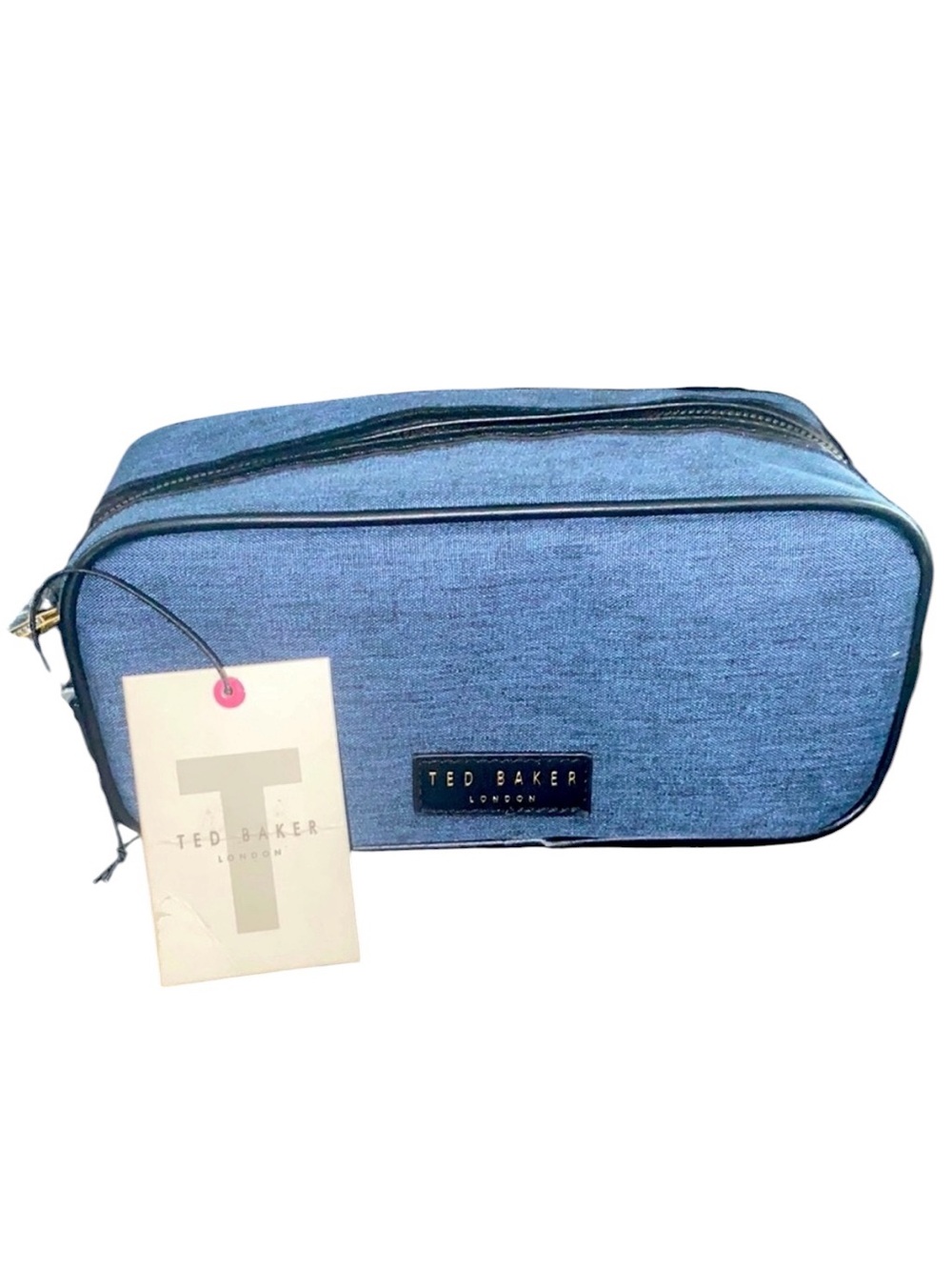 Ted Baker Light Blue Men's Toiletry Dopp Kit